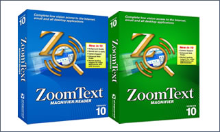 image of the product boxes for zoomtext magnifier and magnifier reader